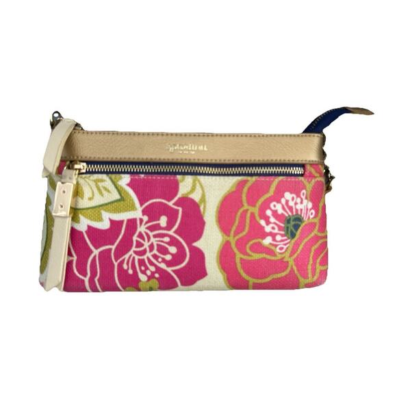 Spartina 449 Carson Cottage East West Hipster Purse Vacation Flowers Small Bag - Picture 1 of 14